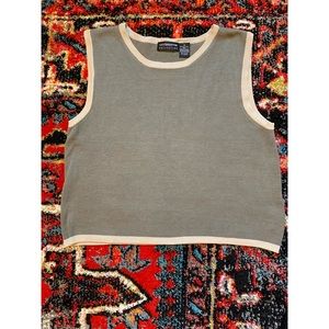 Vintage Cropped Knit Top